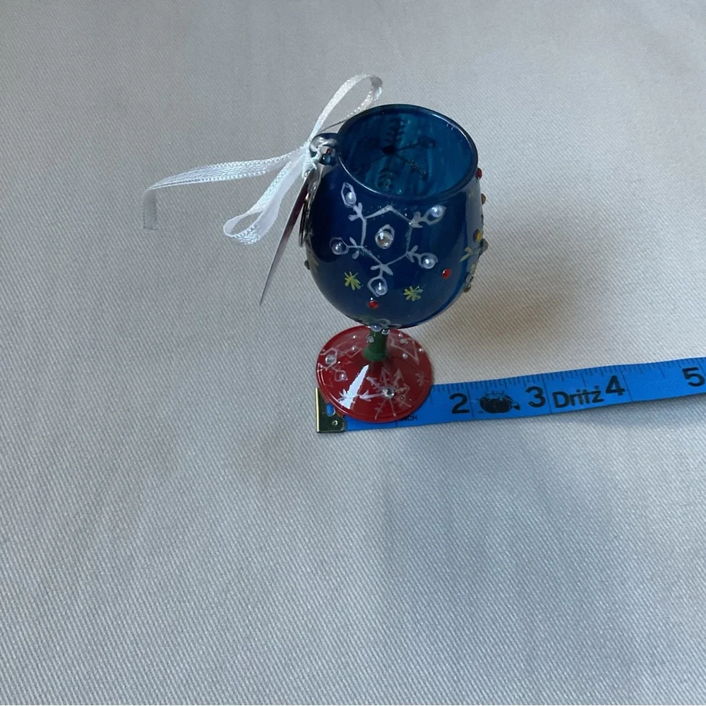 Lolita Love My Mini-Wine “Snowy Night” Ornament in Original Packaging